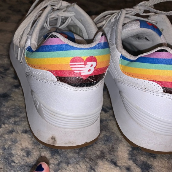 Mens Rare LGBTQ Holographic Trimmed Sneakers - Picture 8 of 10